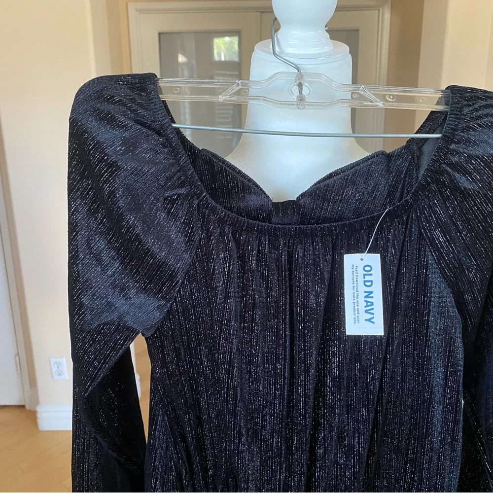 NWT Old Navy Kids Shimmer Black Stretch Jumpsuit